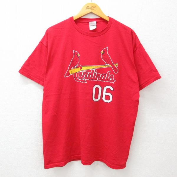 XL/古着 半袖 ビンテージ Tシャツ メンズ 00s MLB セントルイスカージナルス ワールドシ...