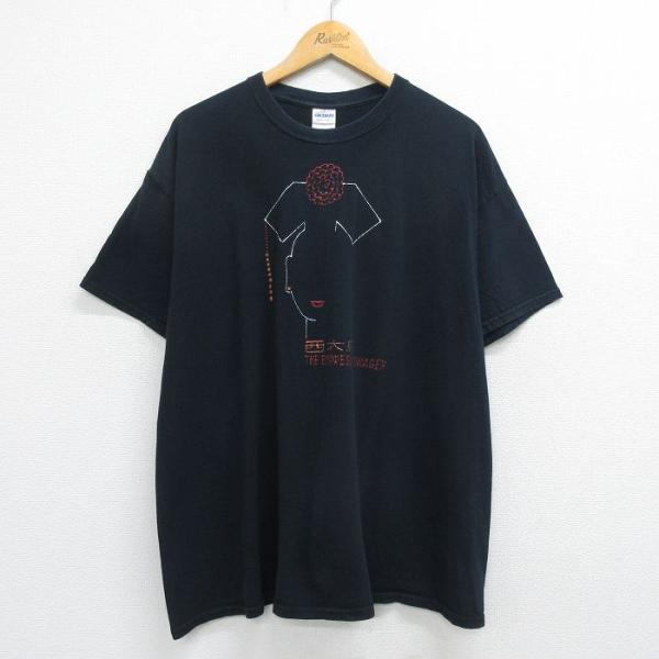 XL/古着 半袖 ビンテージ Tシャツ メンズ 00s 西太后 ハンドペイント コットン クルーネッ...