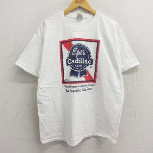 XL/古着 ヘインズ 半袖 ビンテージ Tシャツ メンズ 00s キャデラック コットン クルーネッ...