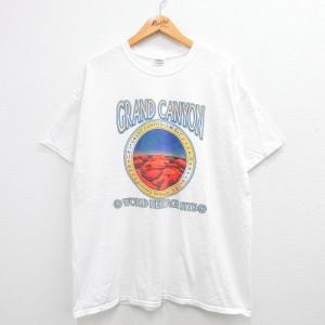 XL/古着 半袖 ビンテージ Tシャツ メンズ 00s グランドキャニオン大峡谷 コットン クルーネ...