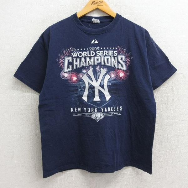L/古着 半袖 ビンテージ Tシャツ メンズ 00s MLB ニューヨークヤンキース アルフレドアセ...