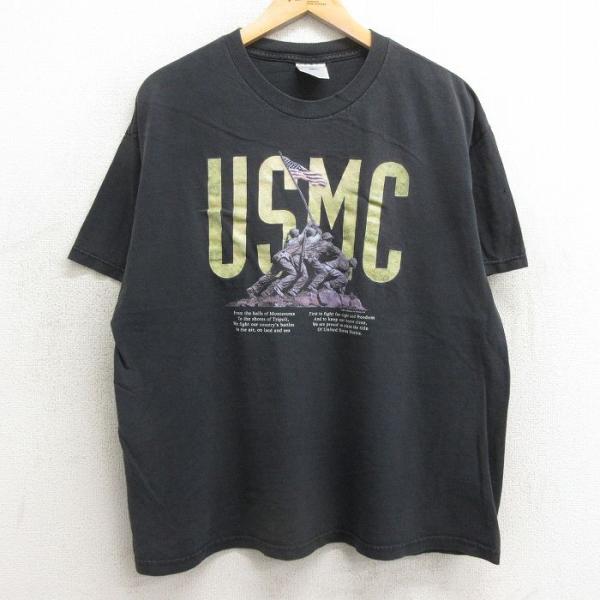XL/古着 半袖 ビンテージ Tシャツ メンズ 00s ミリタリー USMC 軍隊 コットン クルー...