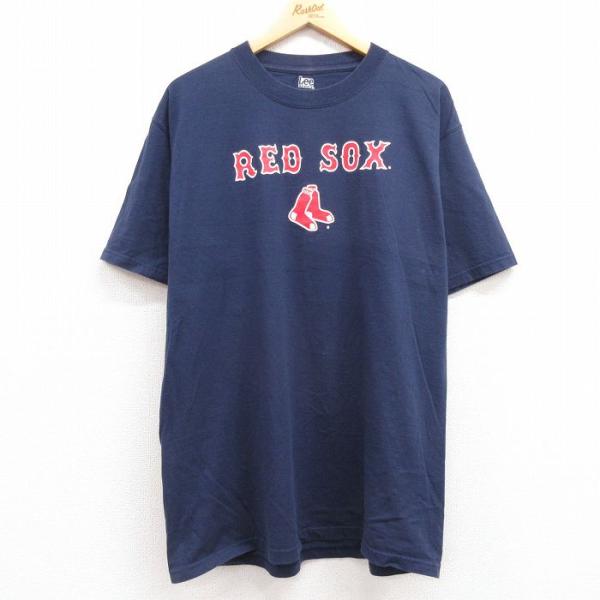 XL/古着 リー 半袖 ビンテージ Tシャツ メンズ 00s MLB ボストンレッドソックス コット...