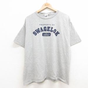 XL/古着 半袖 ビンテージ Tシャツ メンズ 00s SWAGELOK 大きいサイズ クルーネック...