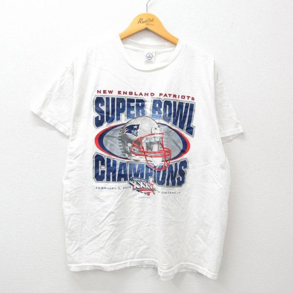 XL/古着 半袖 ビンテージ Tシャツ メンズ 00s NFL ニューイングランドペイトリオッツ 大...