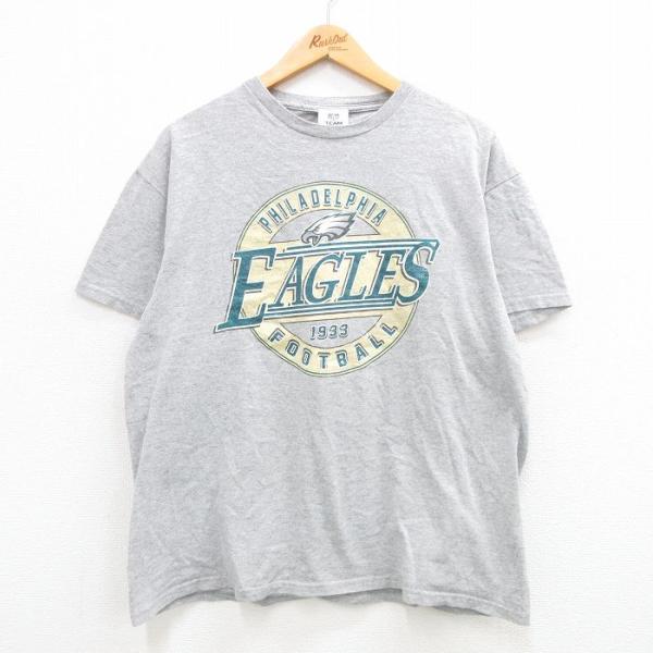 XL/古着 半袖 ビンテージ Tシャツ メンズ 00s NFL フィラデルフィアイーグルス クルーネ...