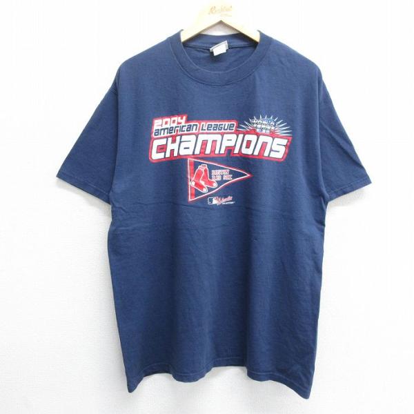 XL/古着 リー Lee 半袖 ビンテージ Tシャツ メンズ 00s MLB ボストンレッドソックス...