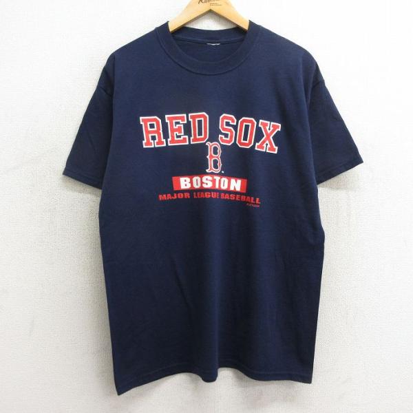 XL/古着 半袖 ビンテージ Tシャツ メンズ 00s MLB ボストンレッドソックス クルーネック...