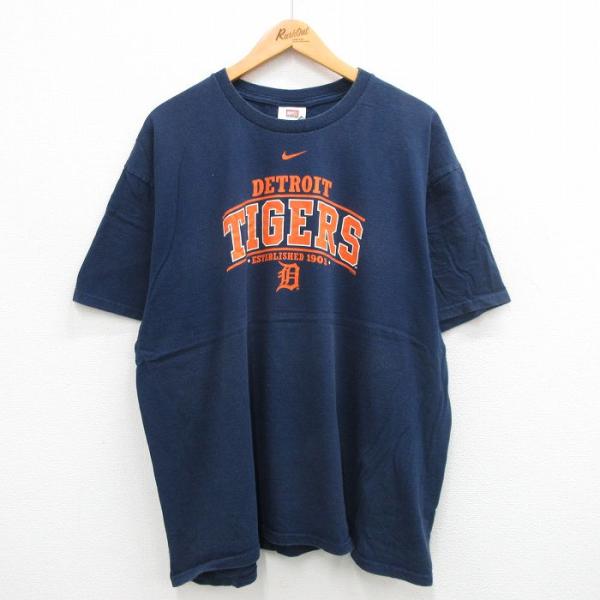 XL/古着 ナイキ NIKE 半袖 ビンテージ Tシャツ メンズ 00s MLB デトロイトタイガー...
