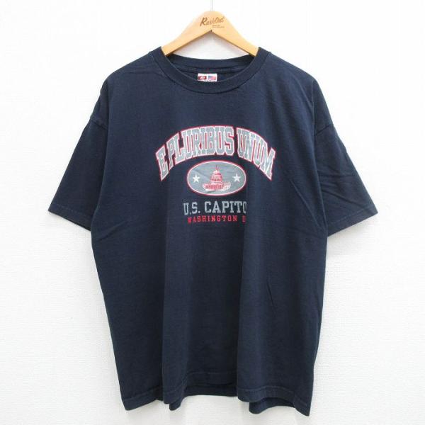 XL/古着 半袖 ビンテージ Tシャツ メンズ 90s ワシントンDC エプルリブスウヌム 大きいサ...