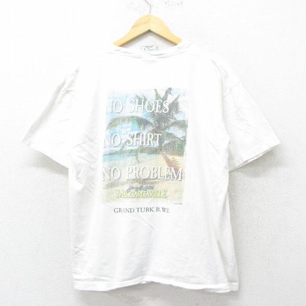 XL/古着 半袖 ビンテージ Tシャツ メンズ 00s ジミーバフェット NO SHOES コットン...