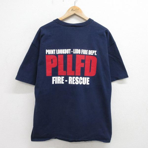 XL/古着 ジャージーズ 半袖 ビンテージ Tシャツ メンズ 00s 消防署 PILFD 大きいサイ...