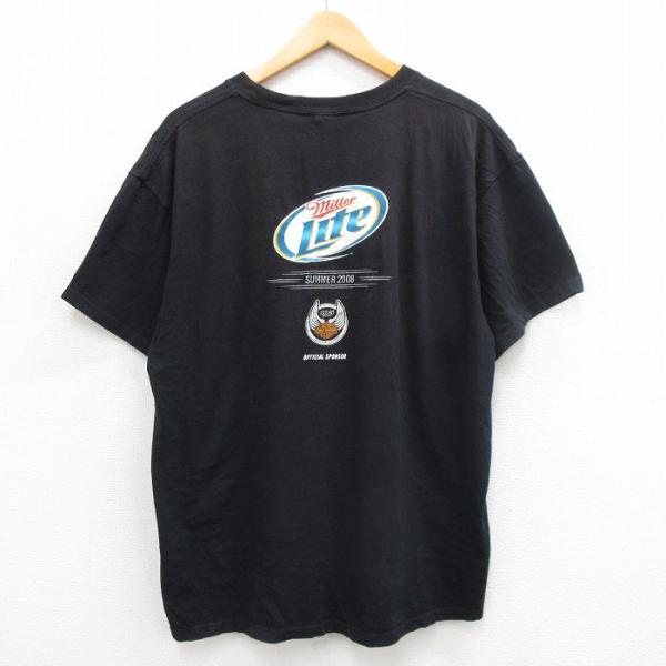 XL/古着 半袖 ビンテージ Tシャツ メンズ 00s ミラーライト ビール ハーレーダビッドソン ...