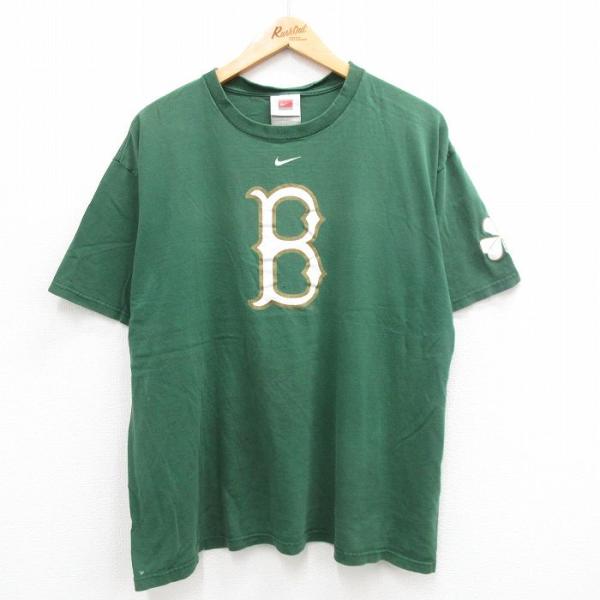 XL/古着 ナイキ NIKE 半袖 ビンテージ Tシャツ メンズ 00s MLB ボストンレッドソッ...