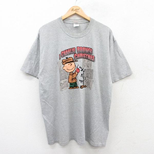 XL/古着 半袖 ビンテージ Tシャツ メンズ 00s ピーナッツ スヌーピー チャーリーブラウン ...