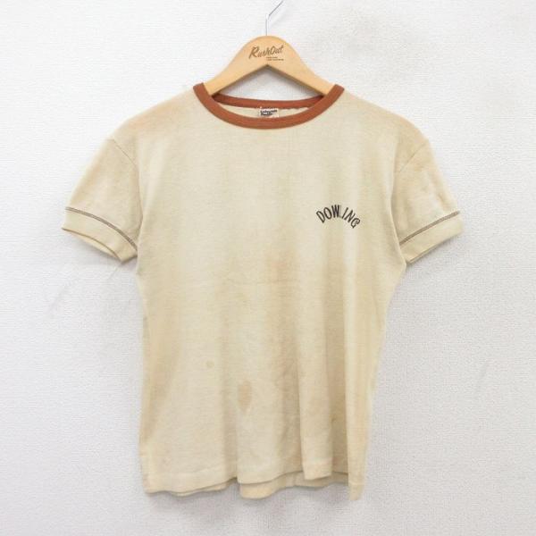 【50%OFF】M/古着 半袖 ビンテージ Tシャツ メンズ 70s DOWLING クルーネック ...
