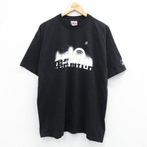 XL/古着 半袖 ビンテージ Tシャツ メンズ 00s next generation コットン クルーネック 黒 ブラック 25aug07 中古