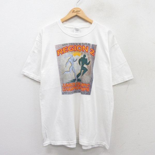 【50%OFF】XL/古着 半袖 ビンテージ Tシャツ メンズ 00s ジュニアオリンピック マラソ...