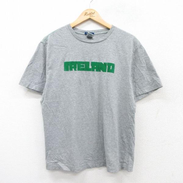 L/古着 オールドネイビー OLD NAVY 半袖 ビンテージ Tシャツ メンズ 00s アイルラン...