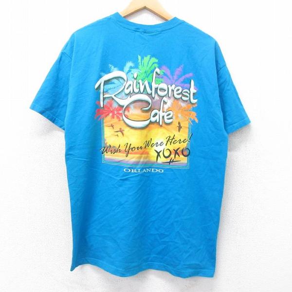 XL/古着 半袖 ビンテージ Tシャツ メンズ 00s Rainforest Cafe コットン ク...