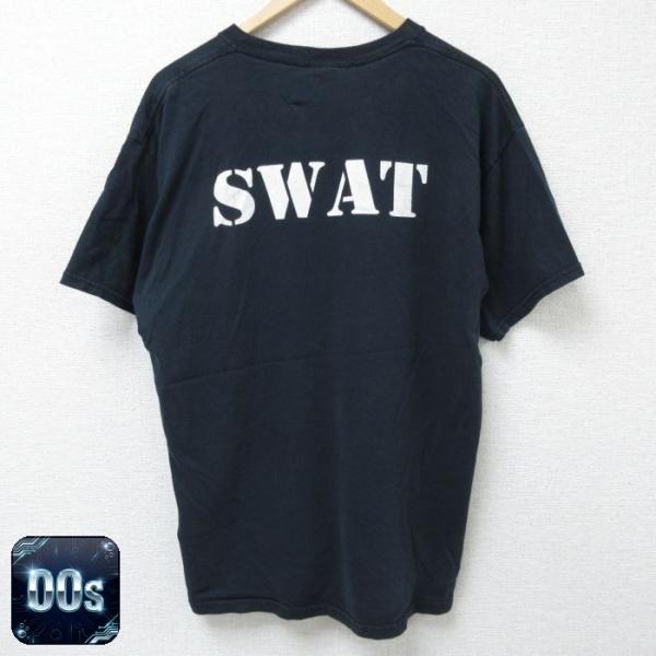 【50%OFF】XL/古着 半袖 ビンテージ Tシャツ メンズ 00s SWAT コットン クルーネ...