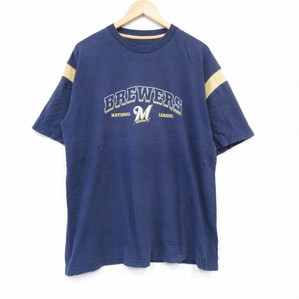 XL/古着 半袖 ビンテージ Tシャツ メンズ 00s MLB ミルウォーキーブリュワーズ 大きいサ...