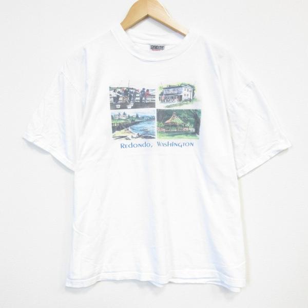 XL/古着 オニータ ONEITA 半袖 ビンテージ Tシャツ メンズ 90年代 90s ワシントン...
