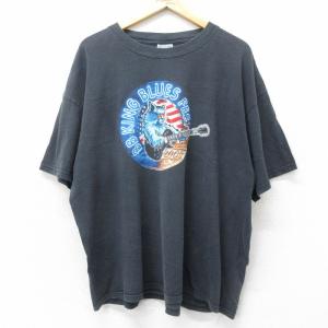 XL/古着 半袖 ビンテージ バンド Tシャツ 00s B.B.キング 大きいサイズ コットン クル...