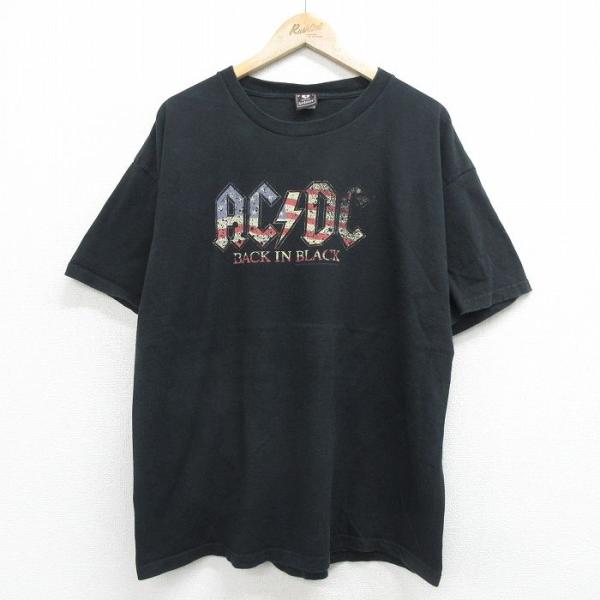 XL/古着 半袖 ビンテージ ロック バンド Tシャツ メンズ 00s AC/DC 大きいサイズ コ...