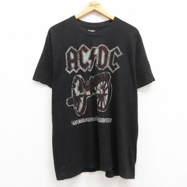 XL/古着 半袖 ビンテージ ロック バンド Tシャツ メンズ 00s AC/DC コットン クルー...