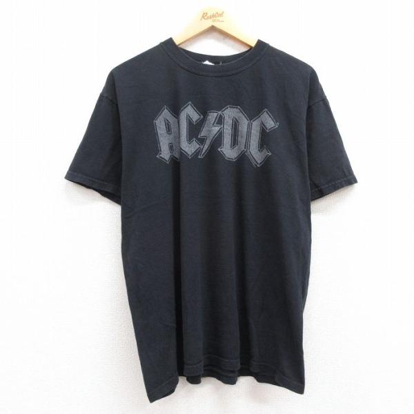 XL/古着 半袖 ビンテージ ロック バンド Tシャツ メンズ 00s AC/DC コットン クルー...