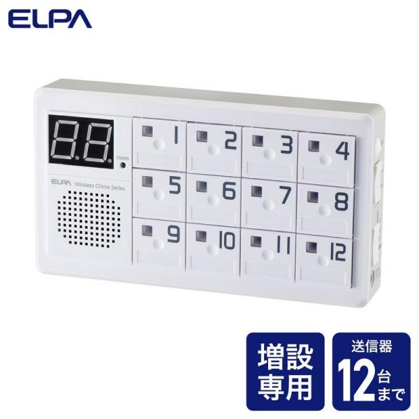 ELPA 朝日電器 ワイヤレスチャイム12CH受信器 4901087220939 EWS-P70