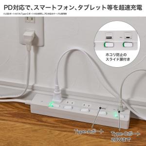 エルパ(ELPA) 電源タップ 雷ガード 個別...の詳細画像1