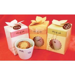 ふるさと納税 人気のお菓子屋さん♪ 杏慕樹 ポドケイク（青呉須・うつわ付き） F15-30 佐賀県有田町