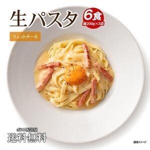 ふるさと納税 生パスタ 麺のみ 6食（200g×3袋）フェットチーネ ｜パスタ麺 生麺 もっちり 香...