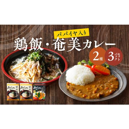 ふるさと納税 【2月1日より受付再開】【奄美の伝統・島料理】無添加レトルト3パックセット 無添加 レ...