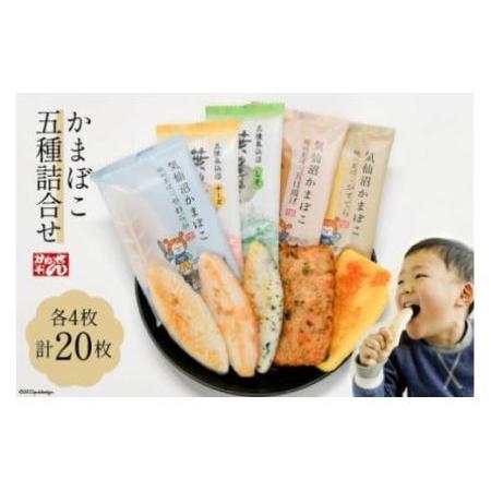 ふるさと納税 かまぼこ 五種詰合せ 各4枚 計20枚 [かねせん 宮城県 気仙沼市 20562768...