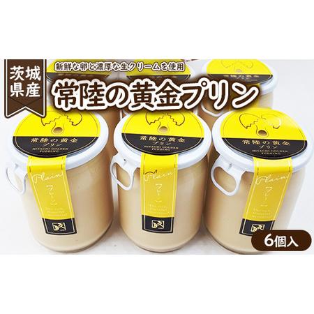 ふるさと納税 常陸の黄金プリン6個入 ※離島への配送不可 ※着日指定不可 茨城県土浦市