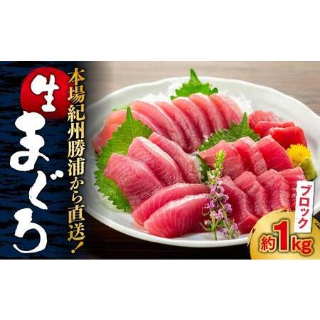 ふるさと納税 【ギフト用】生まぐろの本場紀州勝浦から直送！　生メバチマグロ 約1kg 和歌山県那智勝...