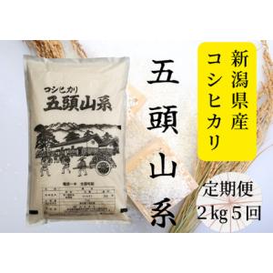 ふるさと納税 【令和7年産】【5回定期便】「米屋のこだわり阿賀野市産」コシヒカリ 2kg×5回 新潟県 米 こめ コメ 白米 精米 1E19035 新潟県阿賀野市