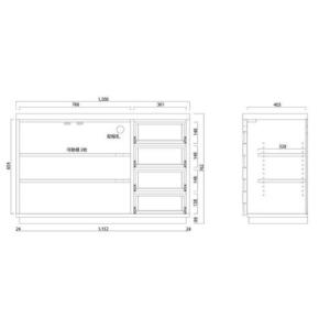 ふるさと納税 大川家具 クレーター 120cm...の詳細画像1