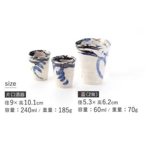 ふるさと納税 【美濃焼】酒器セット 3点 呉須...の詳細画像3