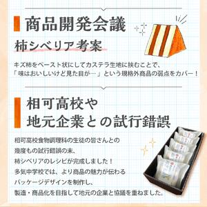 ふるさと納税 キズ柿をつかった柿シベリア 5個...の詳細画像4