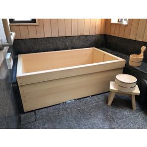 ふるさと納税 【高島屋選定品】＜早川木材＞檜風呂 角型 （長手1,500×800） F4N-0592 岐阜県中津川市