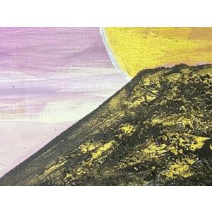 ふるさと納税 富士山溶岩パワーアート「黄金黒富...の詳細画像1