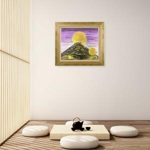 ふるさと納税 富士山溶岩パワーアート「黄金黒富...の詳細画像3