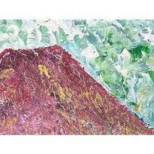 ふるさと納税 富士山溶岩パワーアート「紫富士の...の詳細画像1