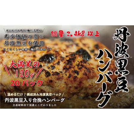 ふるさと納税 丹波黒豆ハンバーグ　２０パック 兵庫県丹波市