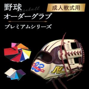 ふるさと納税 野球オーダーグラブ（プレミアムシリーズ）成人軟式用 鳥取県倉吉市