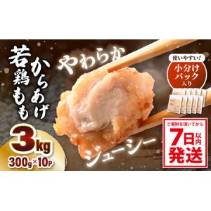 ふるさと納税 味付け鶏もも肉（からあげ用） 300g × 10p 計3.0kg 【7日以内発送！】【鶏モモ肉 もも肉 モモ 鶏肉 鳥肉 とりにく とり肉 唐.. 福井県坂井市｜ふるなび(ふるさと納税)